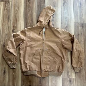 Vintage 90s Carhartt JR116 Made in USA Thermal Lined Hooded Work Jacket, XL Tall